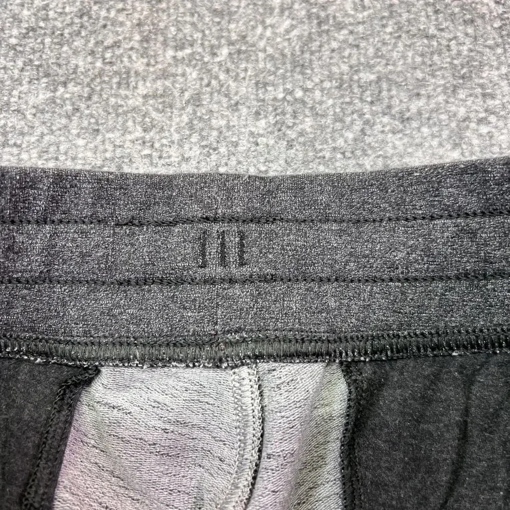 Lululemon Jogger Pants Mens M Gray French Terry Elastic Waist Pockets Athletic